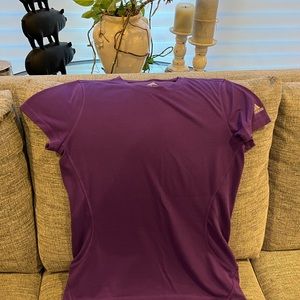 Women’s purple adidas size L work out T shirt